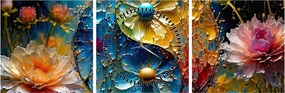 Kép - Harmónia és egyensúly (órával) (90x30 cm)