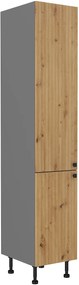 Konyhai élelmiszeres szekrény Avantoe 40 DK-215 2F (artisan tölgy + antracit). 1049610