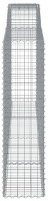 5 db íves horganyzott vas gabion kosár 400x50x180/200 cm