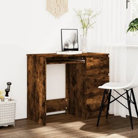 füstös tölgy színű szerelt fa íróasztal 90 x 45 x 76 cm
