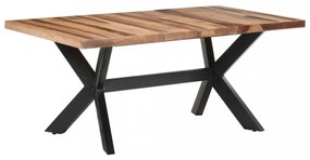 tömör fa étkezőasztal mézszínű felülettel 180 x 90 x 75 cm