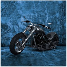 Poszterek 100x100 Kék fal Chopper