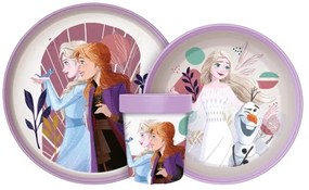 Disney Jégvarázs Journey csúszásmentes étkészlet, micro műanyag szett