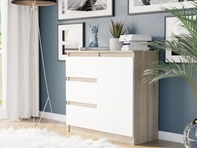 R-80-S3 fiókos komód 80 cm-es fiókokkal - különböző színváltozatokban antracit mix fehér