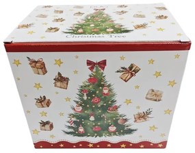 Karácsonyi fenyőfás porcelán nagy bögre 1 literes díszdobozban Christmas Tree 3