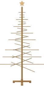 Fából készült Karácsonyfa állvánnyal Barna 180 cm bambusz