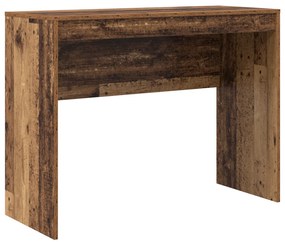 tárolós íróasztal régi fa MDF-ből