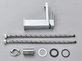 Álló mosdócsaptelep EYN BS1103 sárgaréz testtel, több színváltozatban — 16 cm — Króm