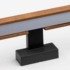 Brilagi-LED Fürdőszobai tükörmegvilágítás WOODY MIRROR LED/8W/230V IP44 tölgy/fekete