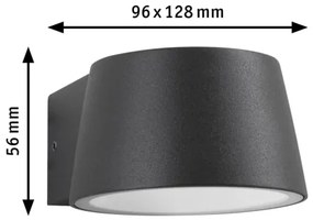 Paulmann 94713 - LED/6W IP44 Kültéri fali lámpa CAPERA 230V