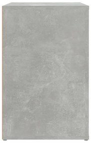 betonszürke szerelt fa cipőszekrény 130x35x54 cm