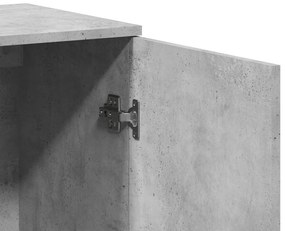 2 db betonszürke szerelt fa tálalószekrény 79 x 38 x 80 cm