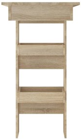 Sonoma tölgy színű fatermék fali bárasztal 102 x 45 x 103,5 cm