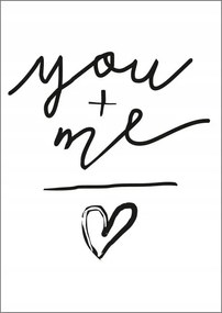 Poszter Keret Nélkül Valentin nap Love You and Me szerelem Te És Én P989_40x50