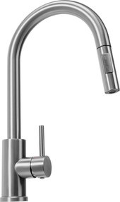 Rea Fresh, mosogató csaptelep kihúzható kifolyóval, csiszolt acél, REA-B9146