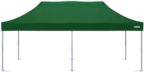 Party sátor 3x6m - 3x6m 3 oldalfal nélkül - Zöld