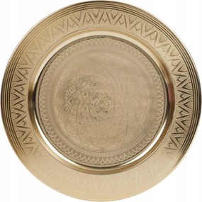 Tálca Dekorációs Állvány Arany Fém Dekoráció 34 CM