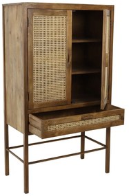 Barna mangófa komód 90x160 cm Nipas – Light &amp; Living