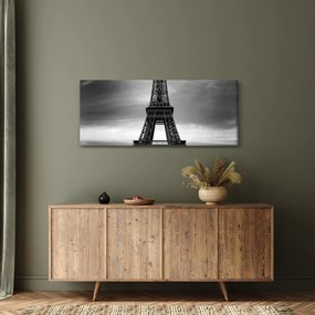 Kép - Rózsaszín autó Párizsban (120x50 cm)