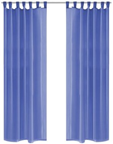 2 db királykék voile függöny 140 x 245 cm