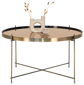 Venezia dohányzóasztal rézszínű Ø70xh40cm