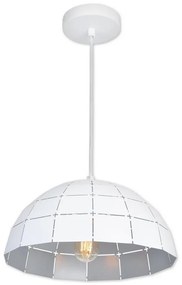 Top Light Apolo 30B - Csillár zsinóron 1xE27/40W/230V fehér/ezüst