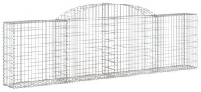 9 db íves horganyzott vas gabion kosár 300x30x80/100 cm