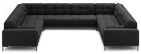 Sötétszürke sarokkanapé (U alakú) Bali – Cosmopolitan Design