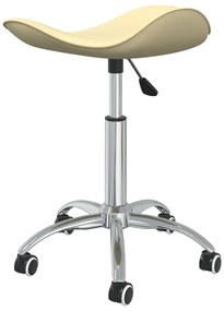 krémszínű műbőr irodaszék