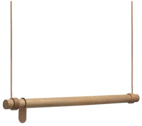 Natúr színű tölgyfa fali fogas 80 cm Swing M – LIND DNA