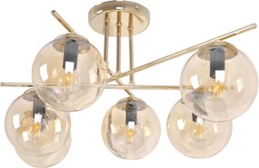 KAJA K-5414 GRAND Arany Színű Mennyezeti Lámpa 6xE14 10W IP20