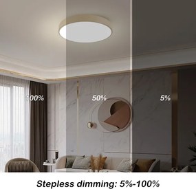 Brilagi - LED dimmelhető lámpatest POOL LED/60W/230V 3000-6000K Ø 60 cm bézs + távirányító