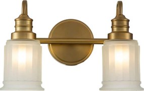 Quoizel QZ-SWELL2-BB-BATH-LED Fürdőszobai fali lámpatest SWELL, 2×G9/3W, 230V, IP44, aranyszínű