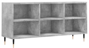 betonszürke szerelt fa TV-szekrény 103,5x30x50 cm