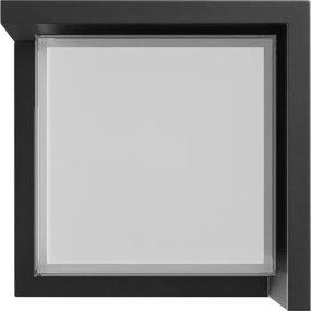 LED-es homlokzati kerti lámpa négyzet fekete változtatható szín 10W 1200lm IP65