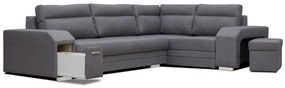 Sarokkanapé Alfredo (sötétszürke Lincoln 90) (J). 601379
