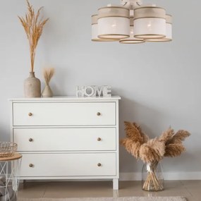 Fali lámpa ANDREA 5xE27/60W/230V bükk