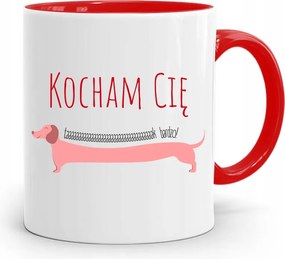 Piros Bögre Valentin Napra Nagyon Szeretlek fényképes nyomattal