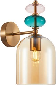 Italux Busco WL-30263-1B-BRO-AMB Fali lámpa 1x40W/E27 IP20