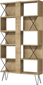 Extra könyvespolc, tölgy, 90 cm