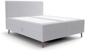 Egyszemélyes ágy 120 cm Napoli Bonell (szürke) (ágyráccsal, tárolóhellyel). 1082439