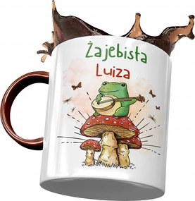 Bordó Bögre Lujza Feleség Barátnő Ajándék Nyomtatott Fotóval