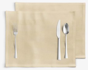 Goldea ünnepi damaszt reggeliző alátét - arany csíkos - 2db 30 x 40 cm
