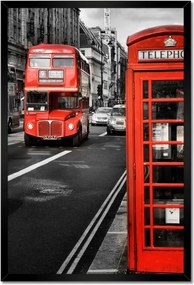 Poszterek keretben 40x60 Londoni fülke