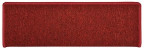 30 db lépcsőszőnyeg 65 x 21 x 4 cm bordó téglalap alakú széllel