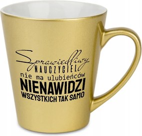 Bögre Latte Gyöngyház Arany Igazságos Tanár Pedagógusnapra