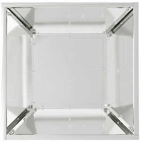 Acél virágcserép Horganyzott acél 40 x 40 x 15 cm Dekoratív betétek