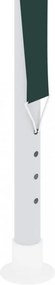 zöld rendezvénysátor oldalfalakkal 4 x 9 m 90 g/m²