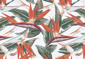 3D fotótapéta hatás Levelek virágok foltok 368 x 254