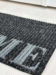 Home&#039; fekete szennyfogó szőnyeg 40x70 cm
